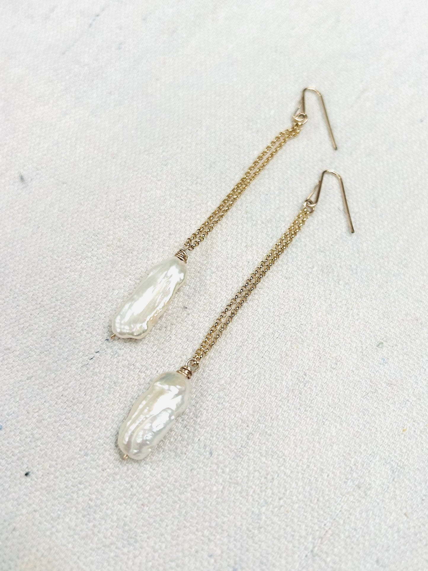 Whitney Earring - Keshi Pearl